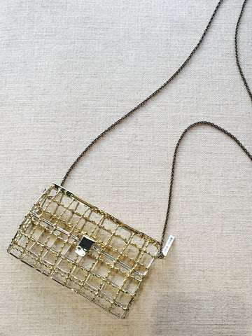 Dotted Open Cage Bag