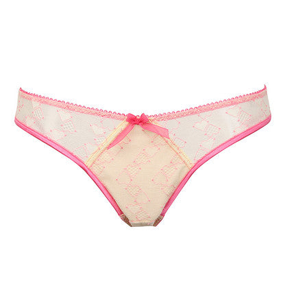 Loveheart Lace Sheer Knickers (More Colors)