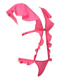 Cascade Adjustable Waves Ruffle Bodysuit (More Colors)