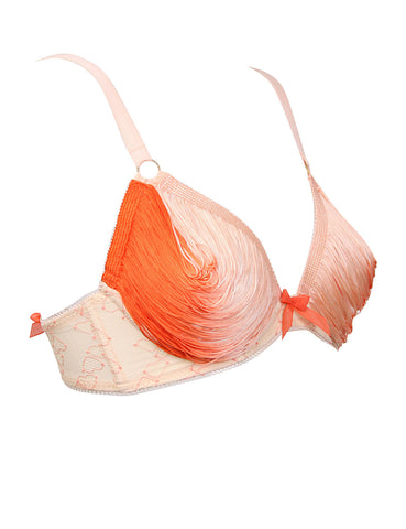 Cascade String Fringed Open Cup Bra (More Colors)