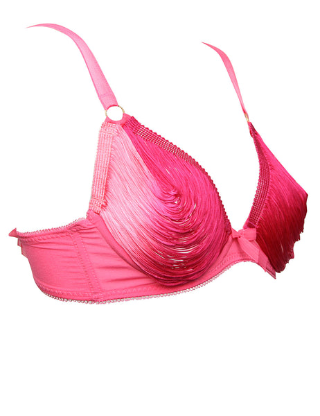 Cascade String Fringed Open Cup Bra (More Colors)