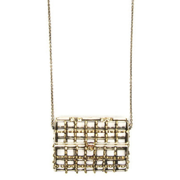 Dotted Open Cage Bag