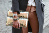 Metal Envelope Clutch
