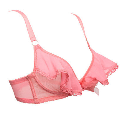 Silk Flounce Pretty Plunge Bra (More Colors)