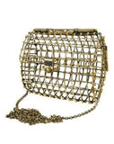 Dotted Open Cage Bag