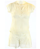 Vintage Tulle T w/ Flirting Shortie Set