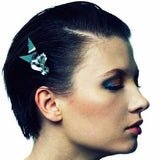 Spiked Metal Orchid Barrette