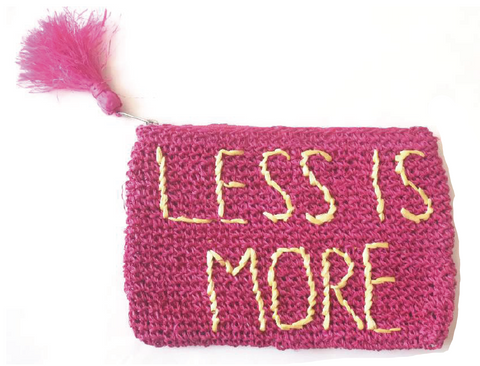 Less is More Mini Zip Pouchette