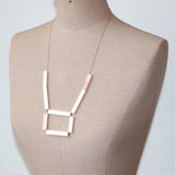 Simple Square Shaped Necklace